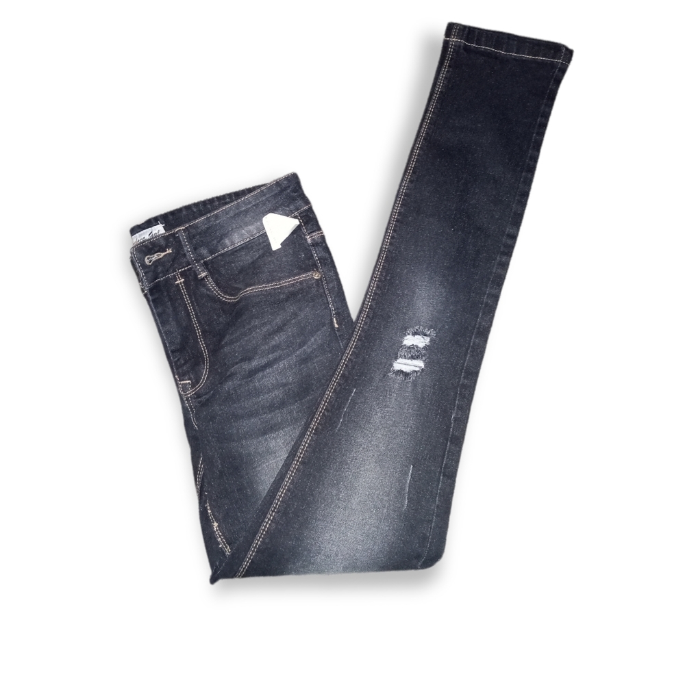 Vintage distressed skinny jeans size 4 dark wash New with tags